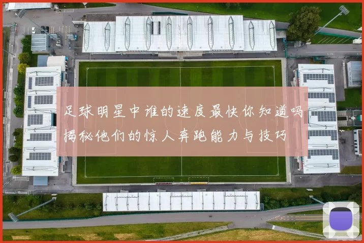 足球明星中谁的速度最快你知道吗揭秘他们的惊人奔跑能力与技巧