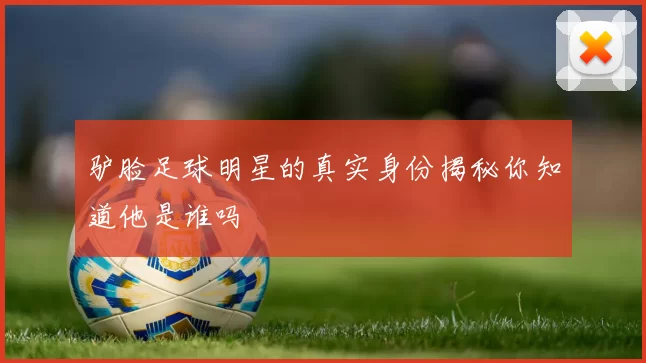 驴脸足球明星的真实身份揭秘你知道他是谁吗